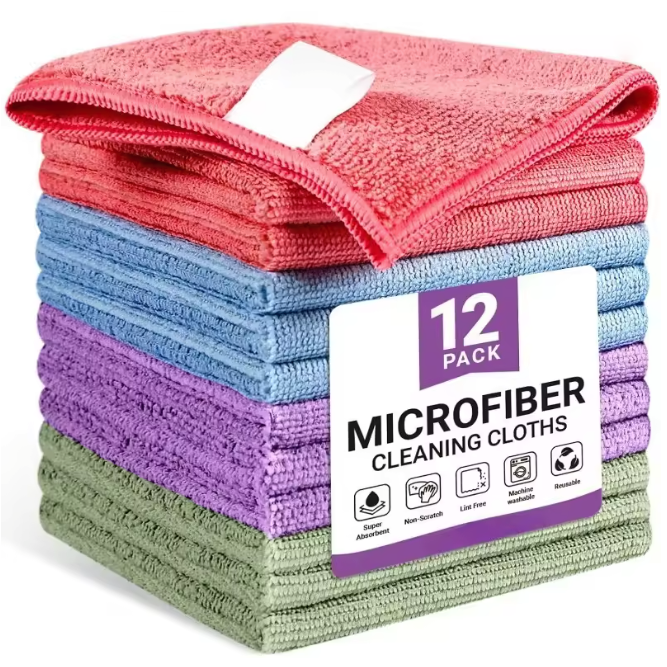 Mikrofaser-Reinigungstücher - 12.er Set